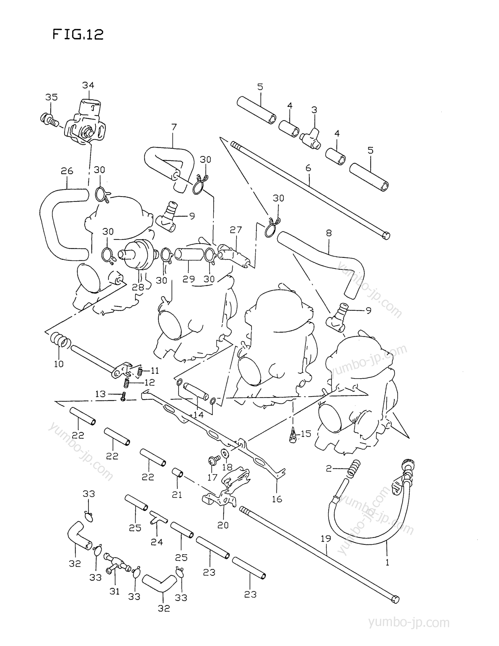 CARBURETOR FITTINGS (MODEL T/V) для мотоциклов SUZUKI GSX-R750 1998 г.