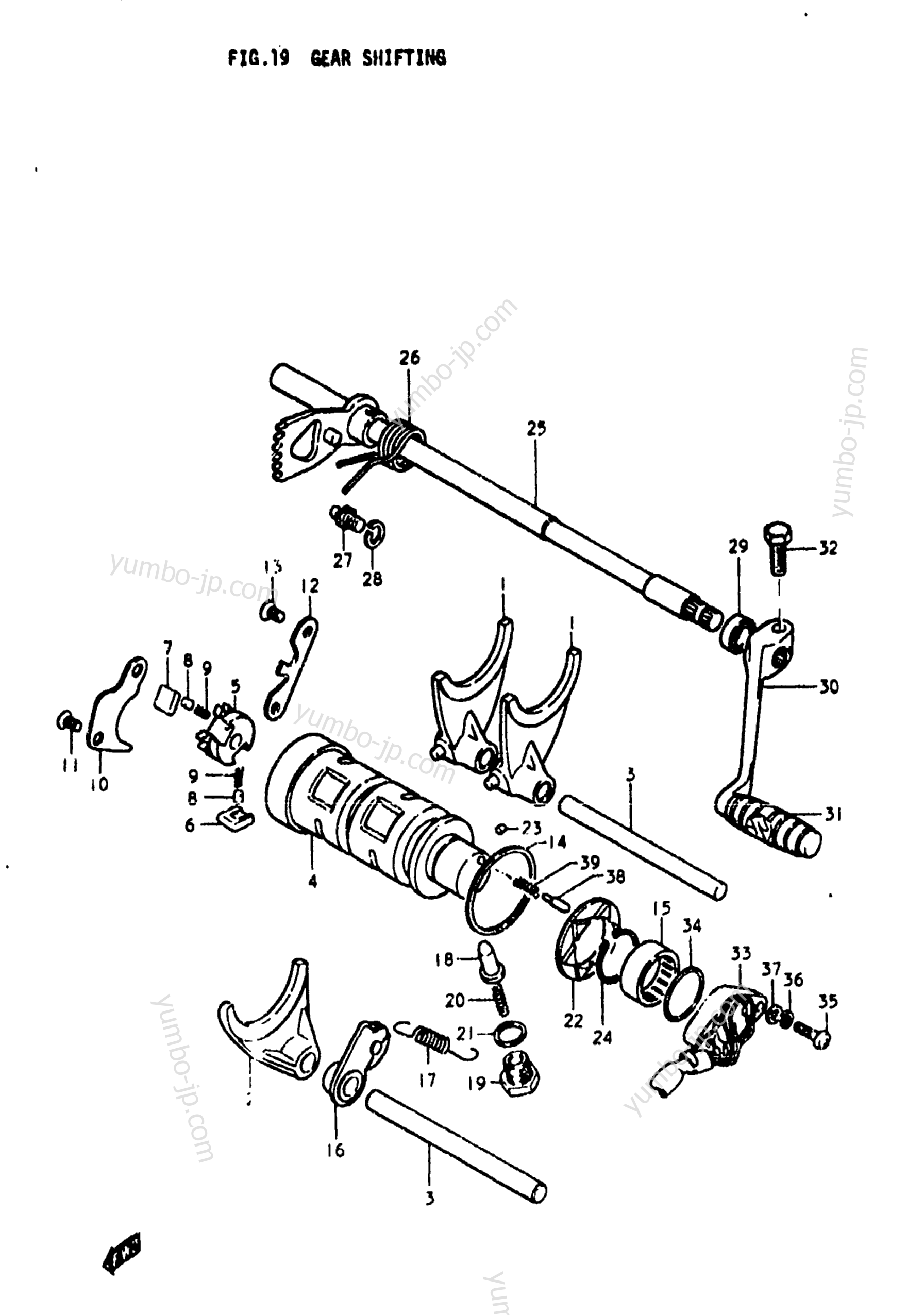 GEAR SHIFTING для мотоциклов SUZUKI GS750L 1979 г.