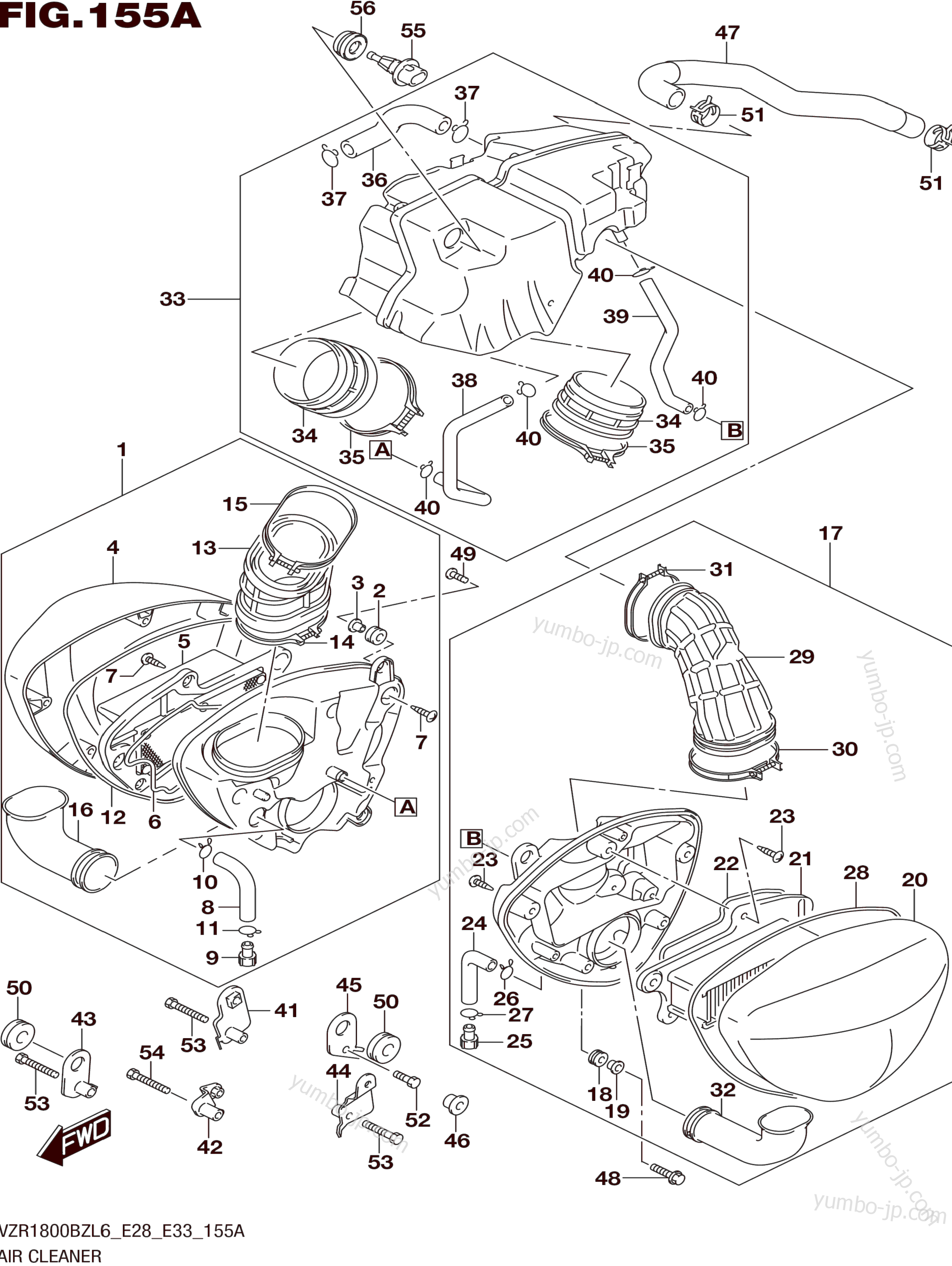 AIR CLEANER for motorcycles SUZUKI VZR1800-BZ 2016 year