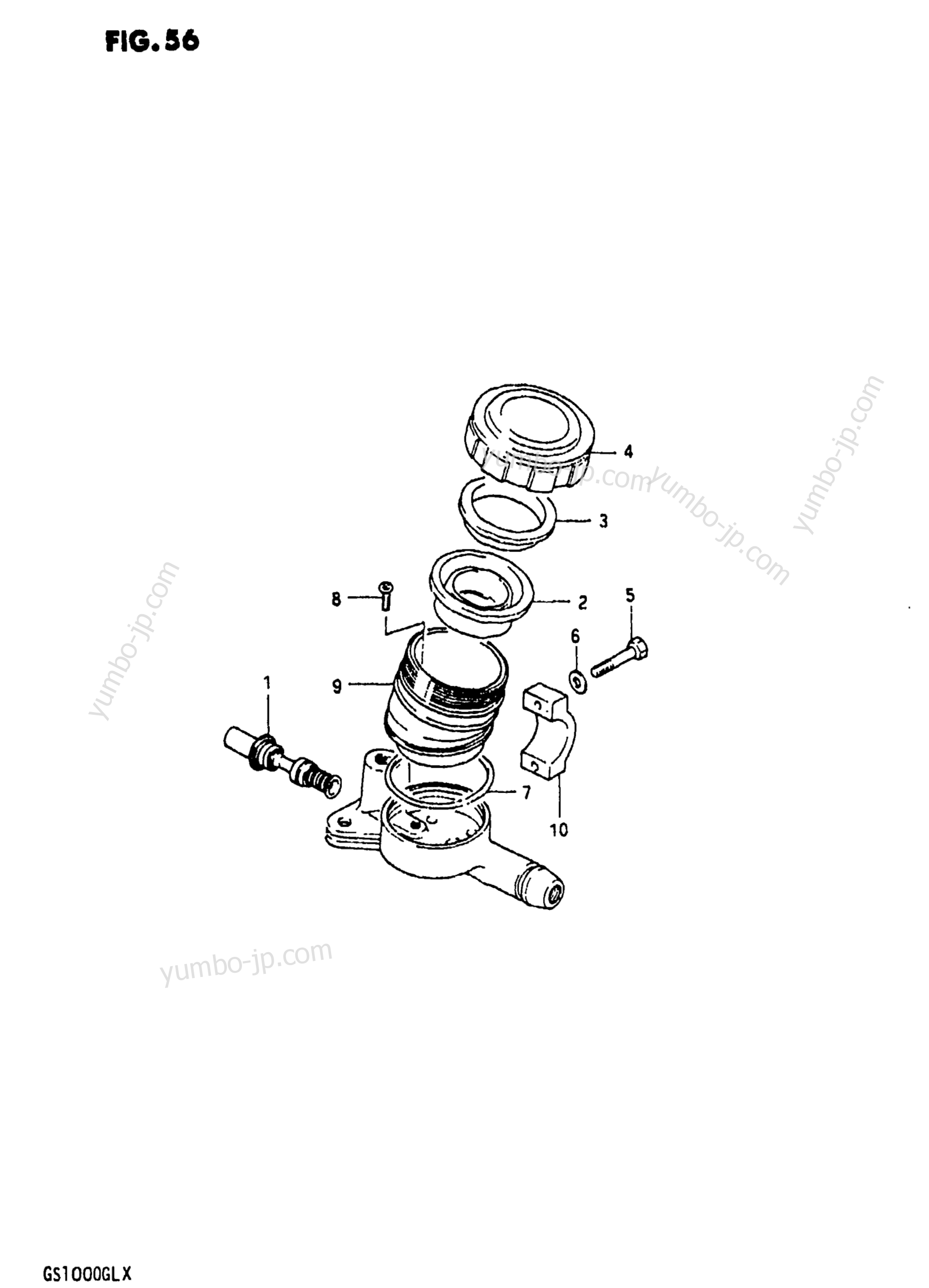 FRONT MASTER CYLINDER for motorcycles SUZUKI GS1000GL 1981 year