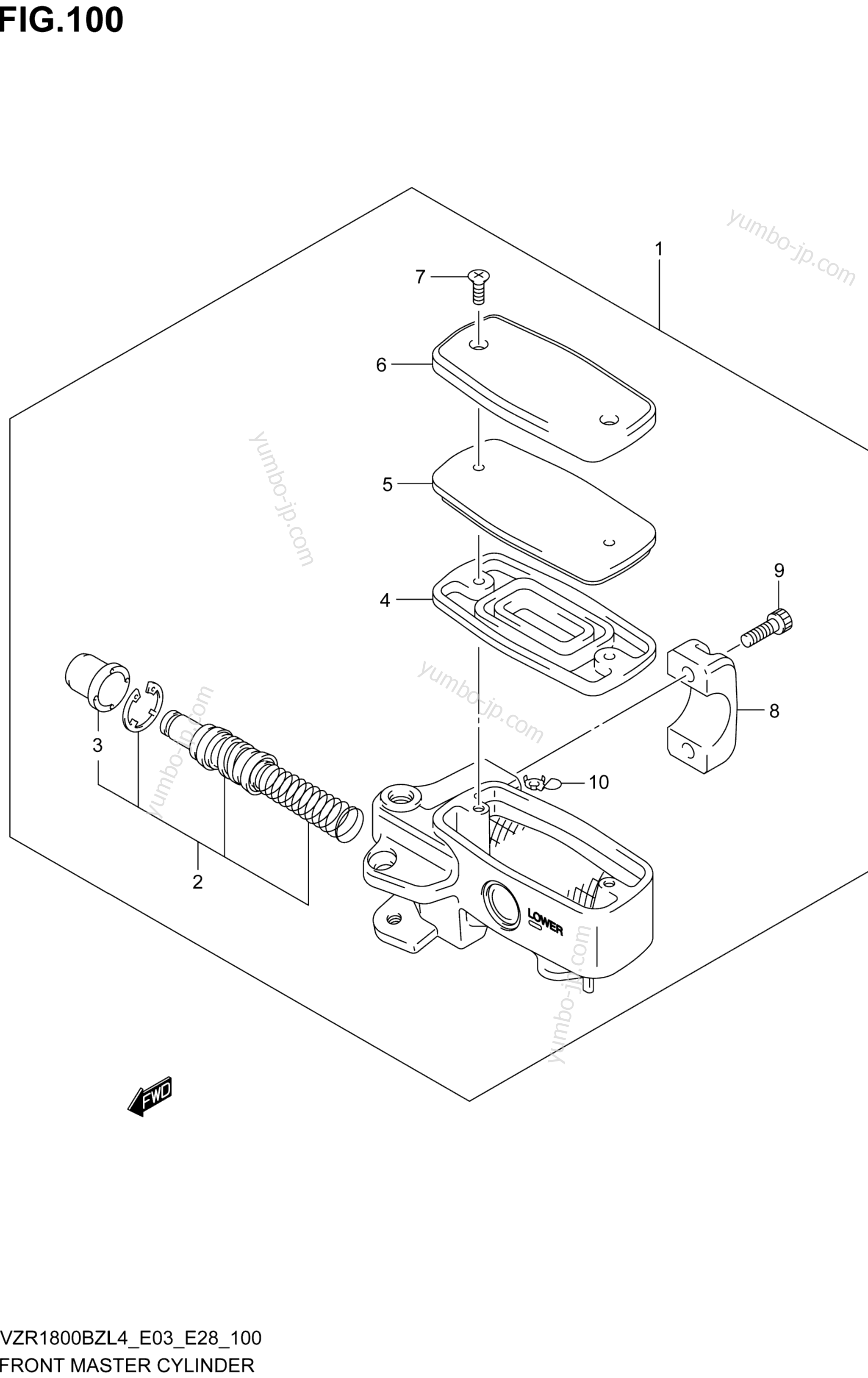 FRONT MASTER CYLINDER для мотоциклов SUZUKI VZR1800BZ 2014 г.