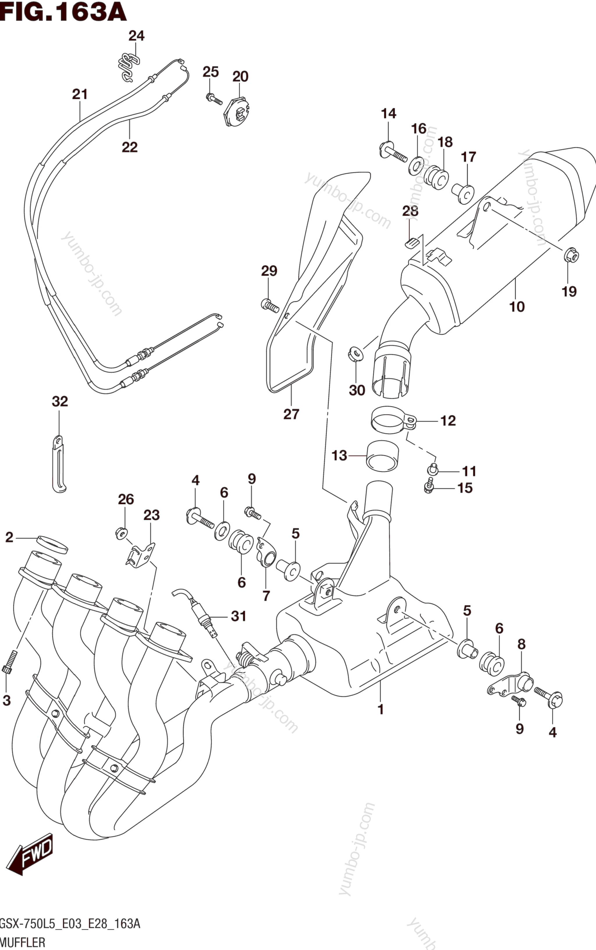 MUFFLER для мотоциклов SUZUKI GSX-R750 2015 г.