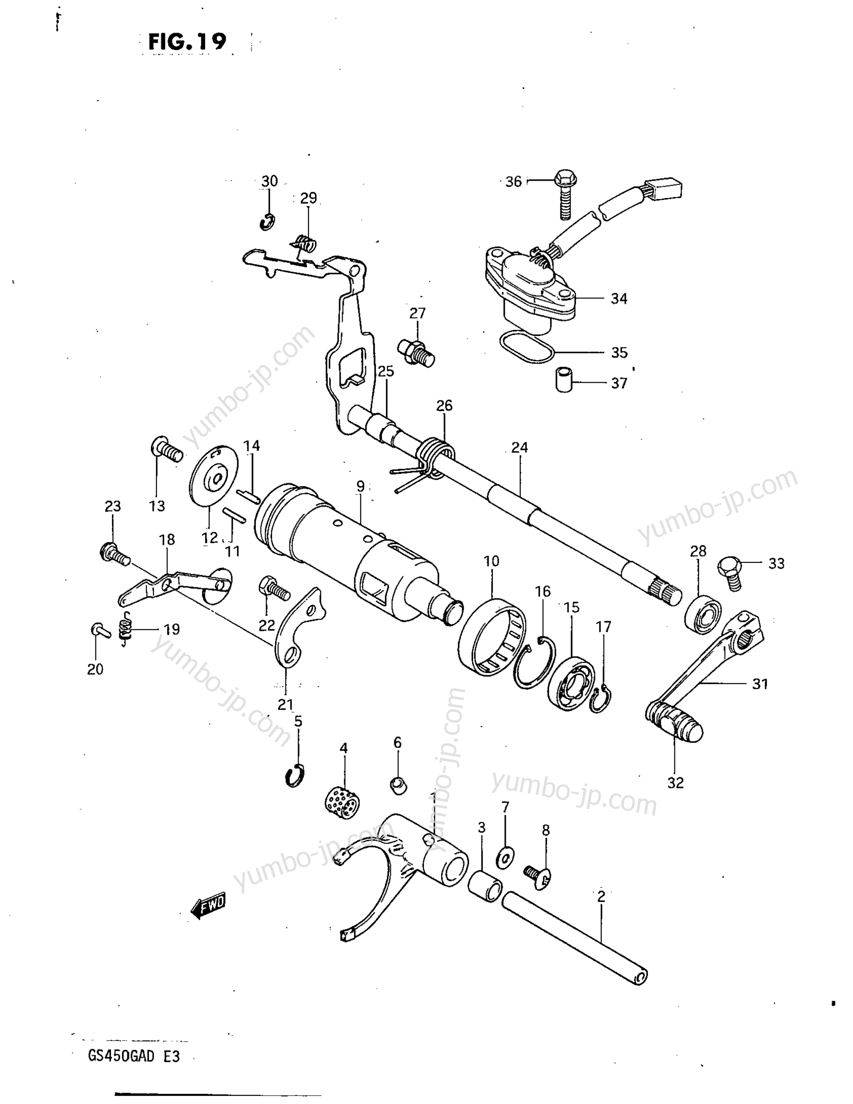 GEAR SHIFTING для мотоциклов SUZUKI GS450GA 1982 г.