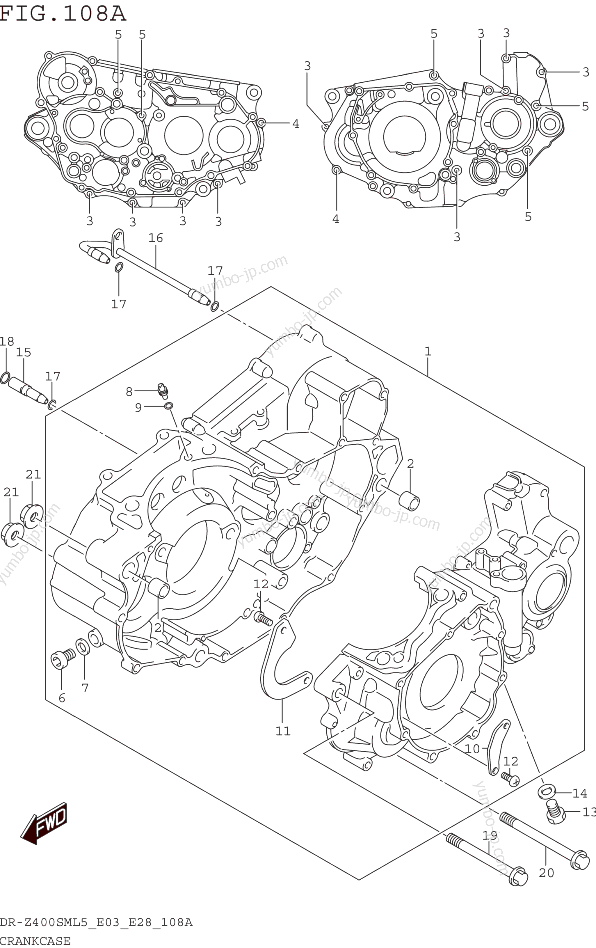 Крышка картера для мотоциклов SUZUKI DR-Z400SM 2015 г.