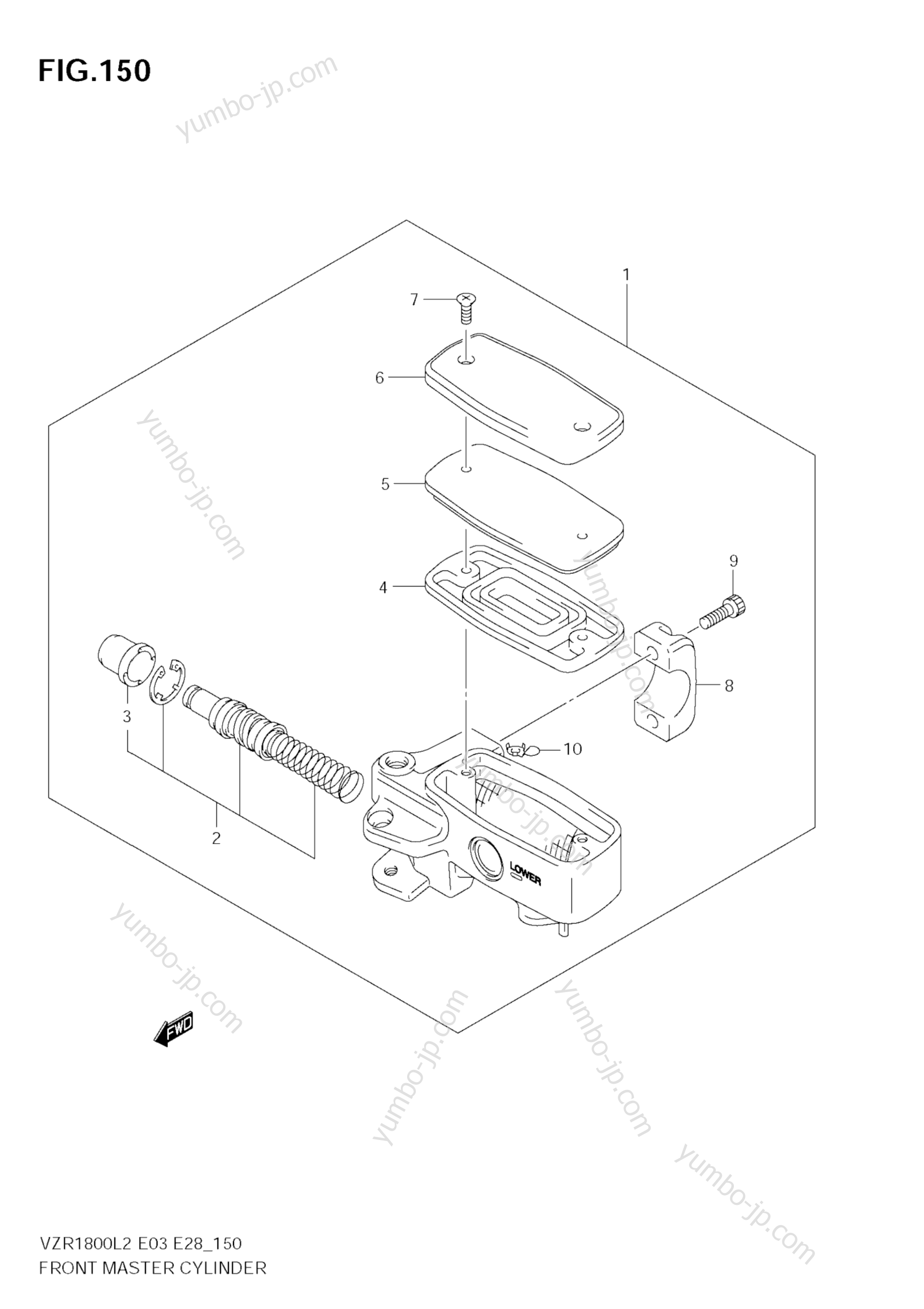 FRONT MASTER CYLINDER (VZR1800 L2 E03) для мотоциклов SUZUKI Boulevard M109R (VZR1800) 2012 г.