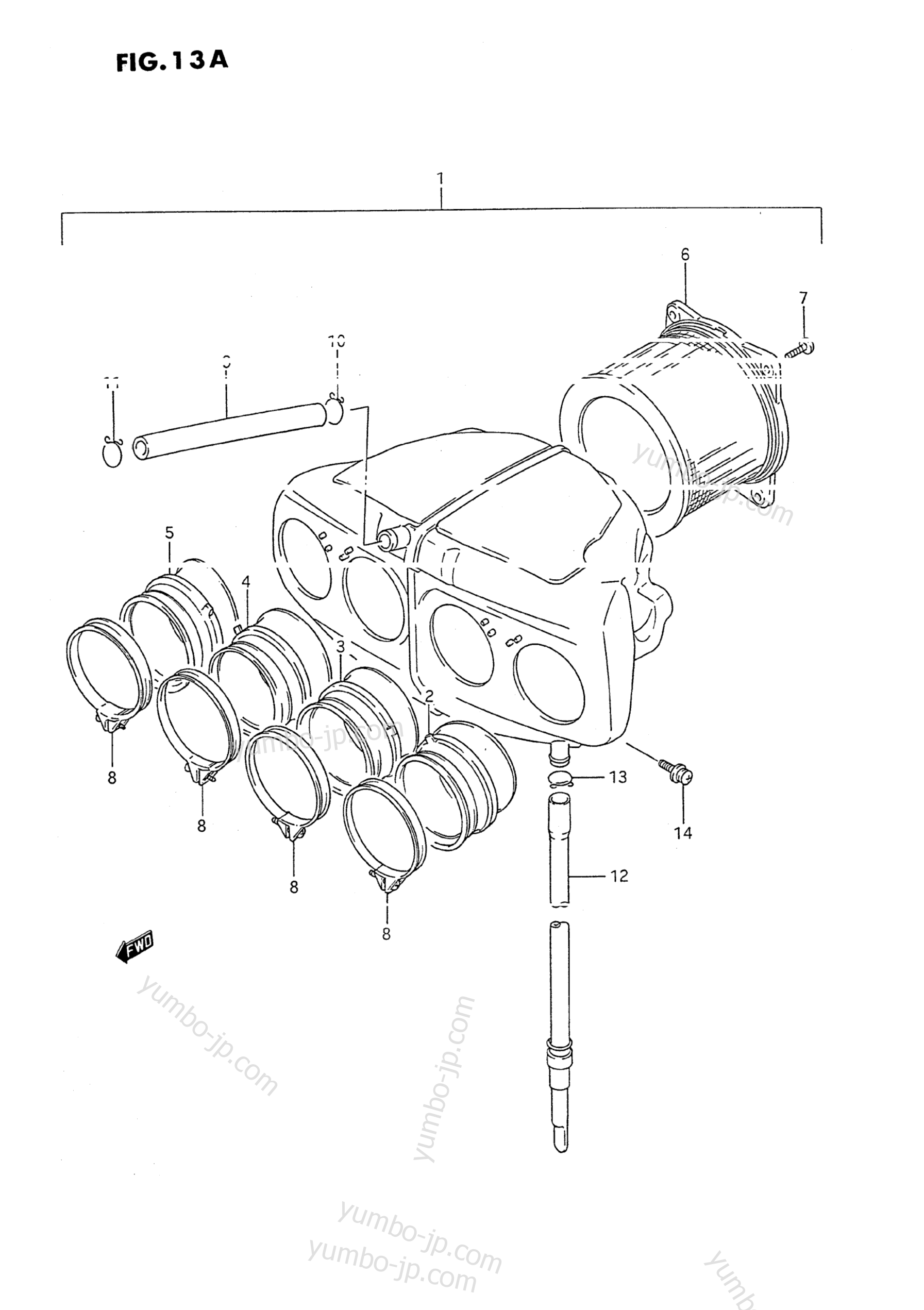 AIR CLEANER (MODEL L/M/N/P/R/S/T) для мотоциклов SUZUKI Katana (GSX600F) 1988 г.