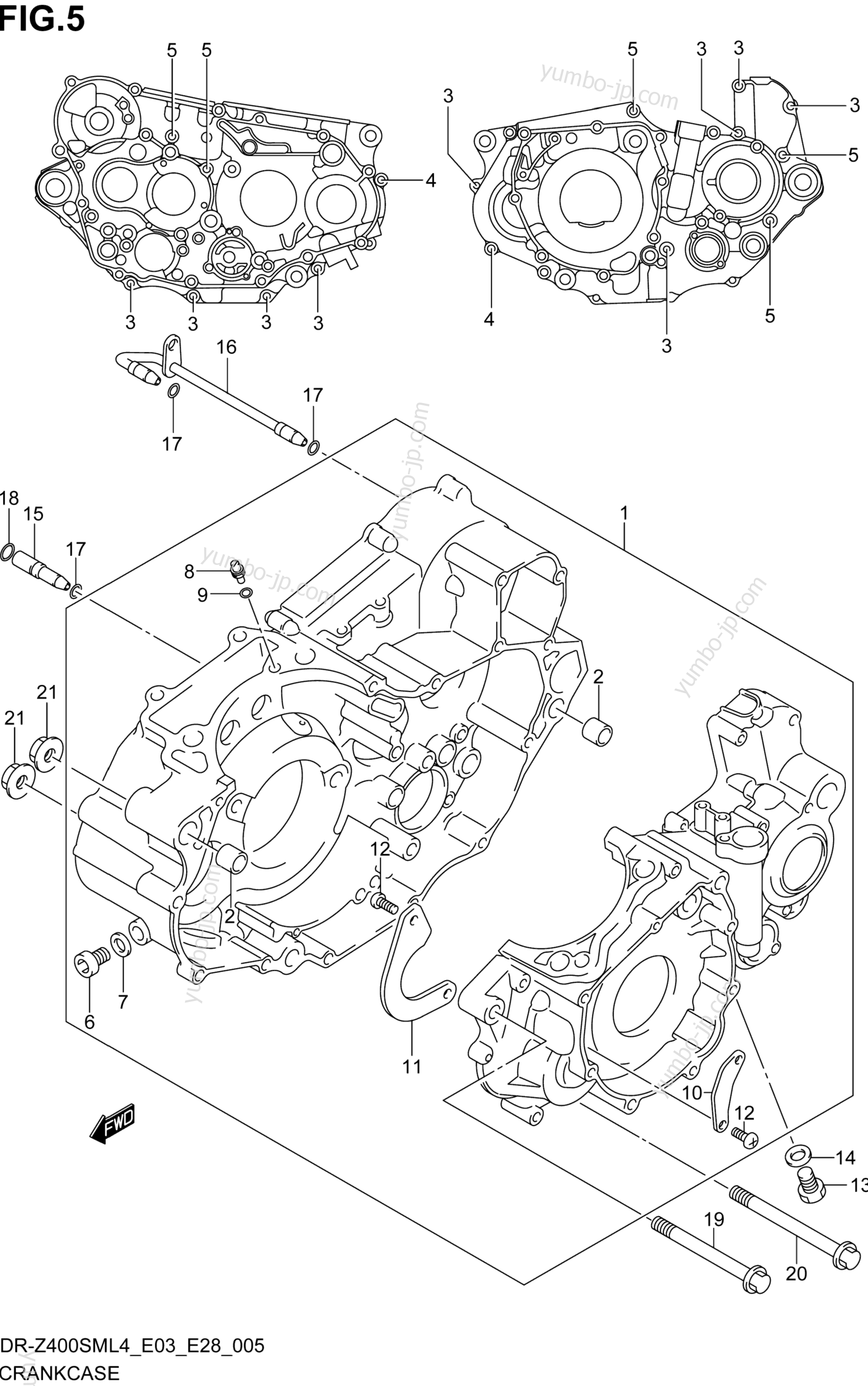 Крышка картера для мотоциклов SUZUKI DR-Z400SM 2014 г.