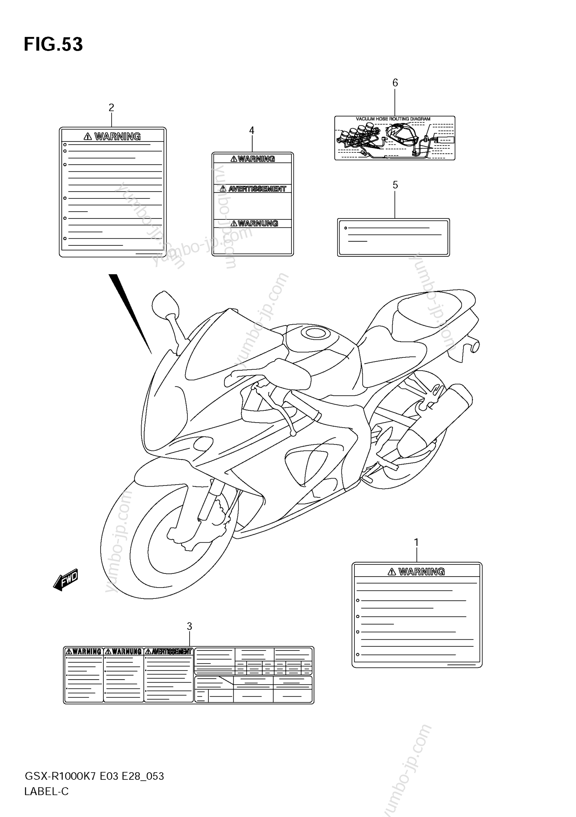 Эмблемы, наклейки для мотоциклов SUZUKI GSX-R1000 2007 г.