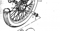FRONT WHEEL (GS750