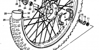 FRONT WHEEL (RS250X)