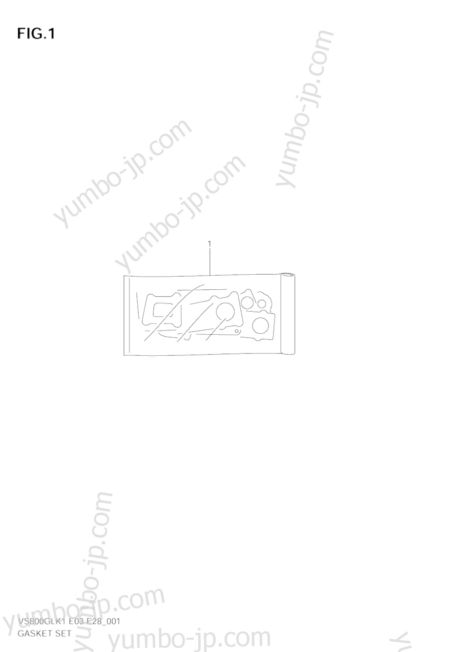 GASKET SET for motorcycles SUZUKI Intruder (VS800GL) 2001 year