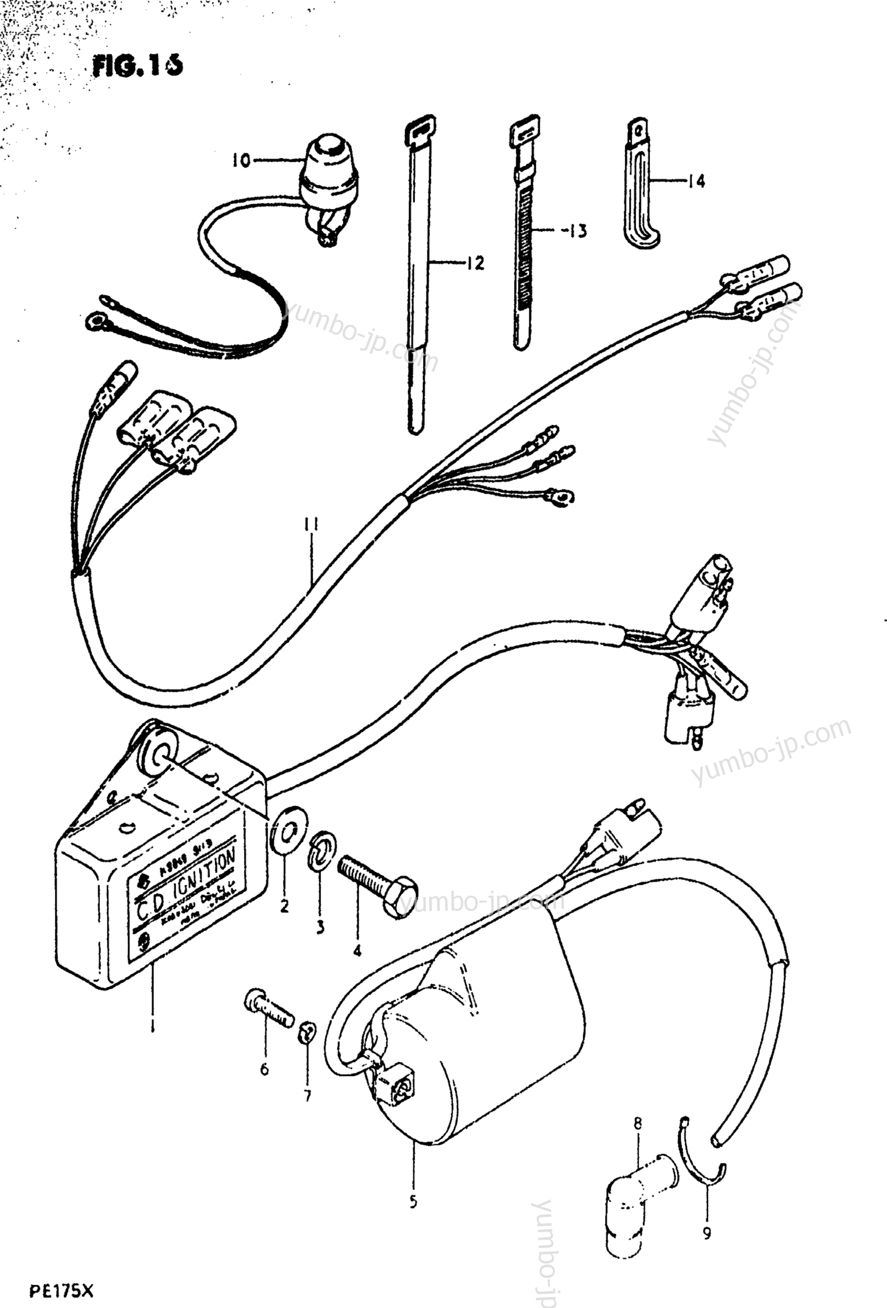 Electrical для мотоциклов SUZUKI PE175 1980 г.