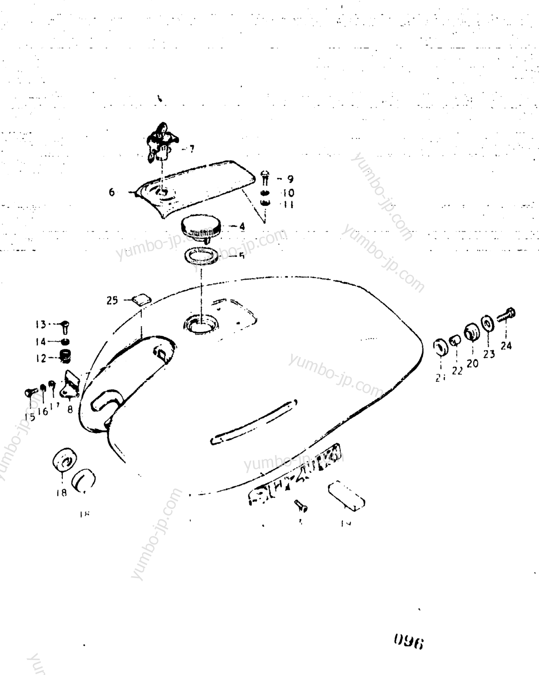 FUEL TANK for motorcycles SUZUKI GS400 1977 year