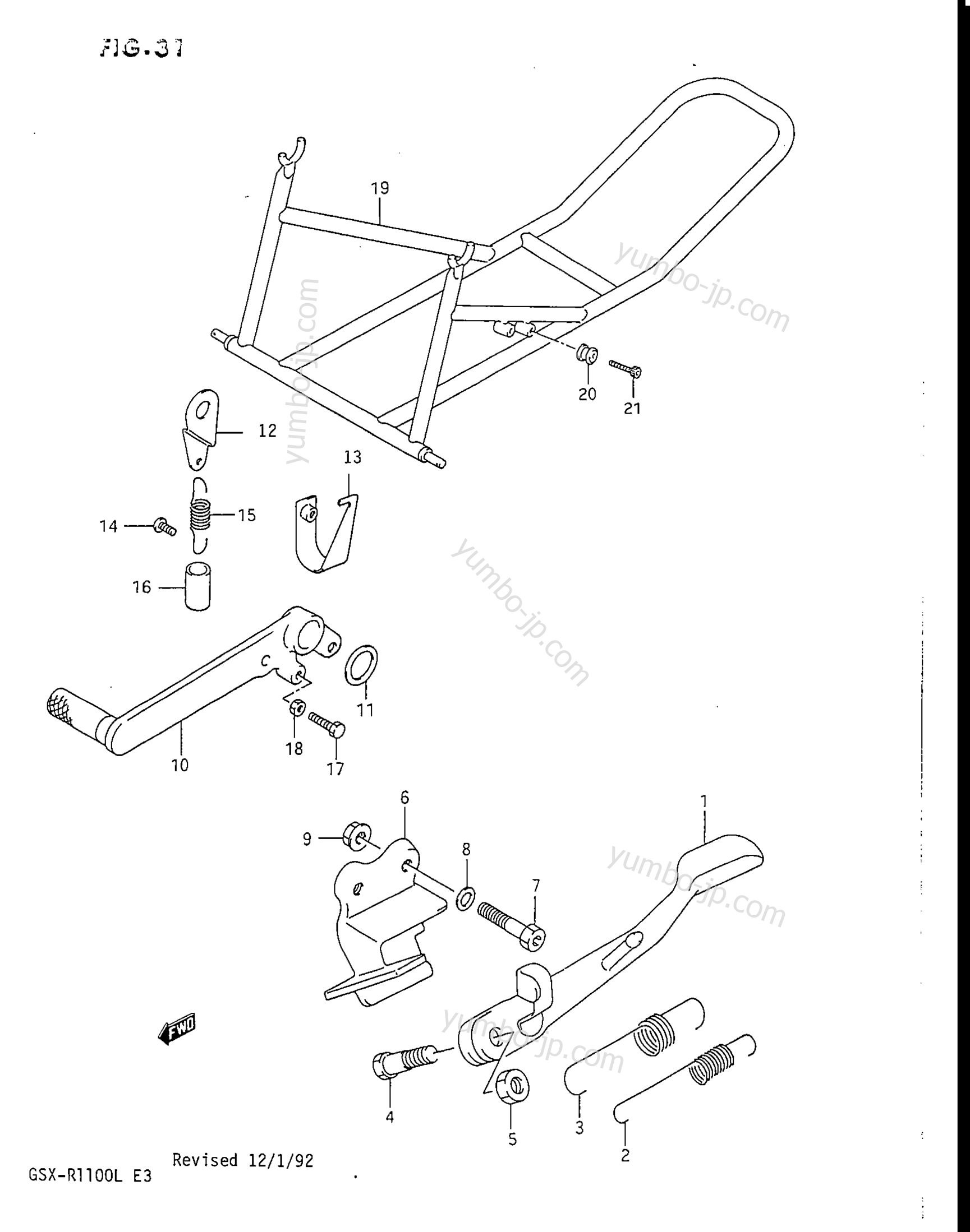 STAND for motorcycles SUZUKI GSX-R1100 1989 year