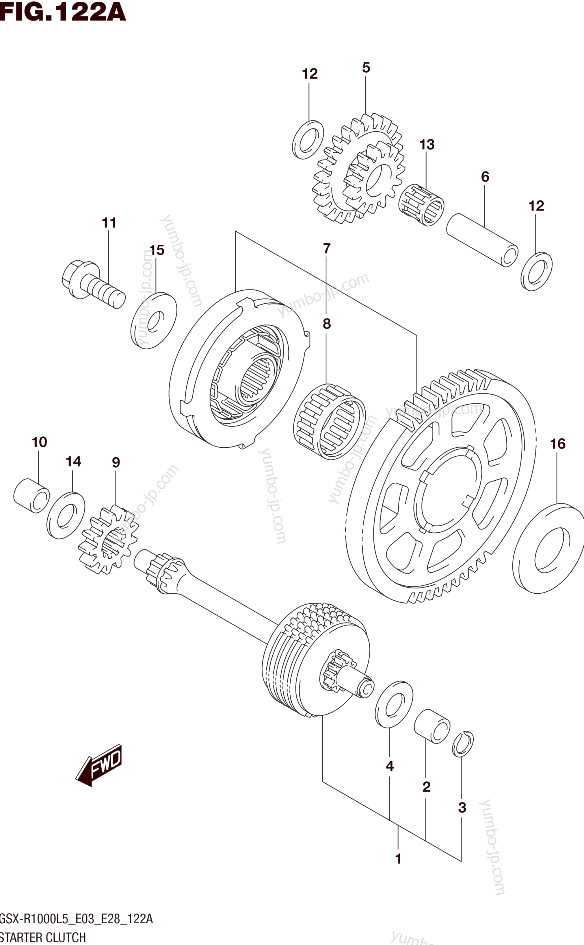 STARTER CLUTCH для мотоциклов SUZUKI GSX-R1000 2015 г.