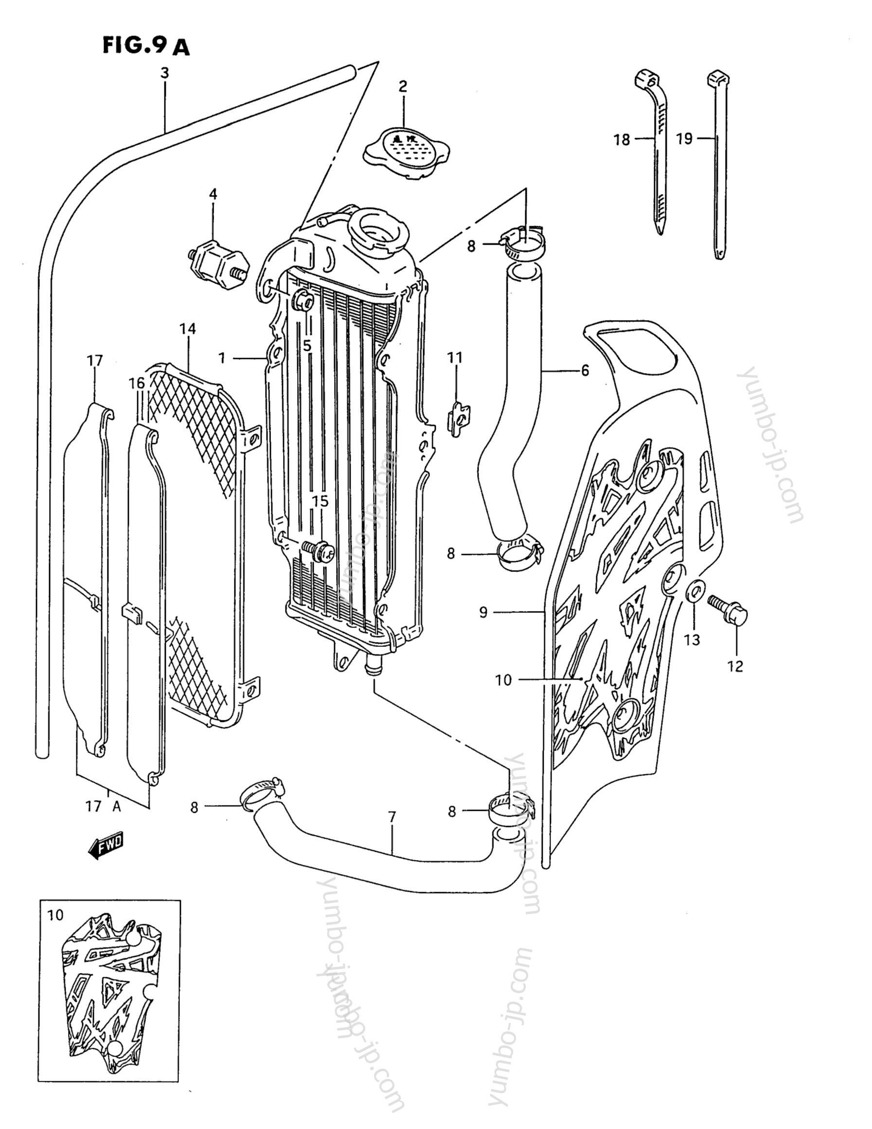 RADIATOR (MODEL R/S) для мотоциклов SUZUKI RM80 1995 г.