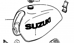 FUEL TANK (RM125A for мотоцикла SUZUKI RM1251977 year 