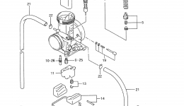 CARBURETOR (MODEL P/R/S/T) for мотоцикла SUZUKI RMX2501994 year 
