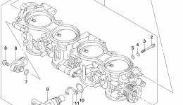 THROTTLE BODY (GSX-R1000L5 E03) для мотоцикла SUZUKI GSX-R10002015 г. 
