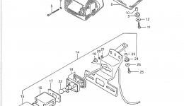 REAR COMBINATION LAMP для мотоцикла SUZUKI Intruder (VS750GLP)1988 г. 