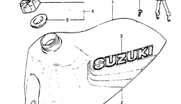 FUEL TANK (MODEL Z) для мотоцикла SUZUKI RM4651982 г. 