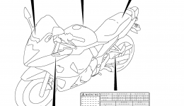 Эмблемы, наклейки для мотоцикла SUZUKI GSX650F2008 г. 