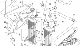 RADIATOR for мотоцикла SUZUKI DR-Z400SM2013 year 