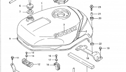 FUEL TANK (MODEL N) для мотоцикла SUZUKI GSX-R600W1993 г. 
