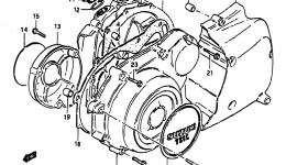 CRANKCASE COVER (MODEL D) for мотоцикла SUZUKI GS1100E1982 year 