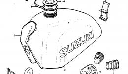 FUEL - TANK (PE250B) for мотоцикла SUZUKI PE2501978 year 