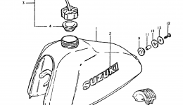 FUEL TANK for мотоцикла SUZUKI DS2501980 year 