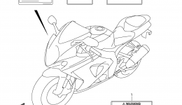 LABEL for мотоцикла SUZUKI GSX-R10002007 year 
