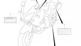 LABEL (DL1000 L2 E33) for мотоцикла SUZUKI V-Strom (DL1000)2012 year 