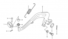 REAR BRAKE (MODEL L/M/N/P/R/S) для мотоцикла SUZUKI RM801986 г. 