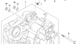 Крышка картера для мотоцикла SUZUKI DR-Z702015 г. 