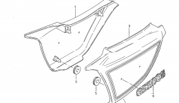 FRAME COVER (MODEL Z) for мотоцикла SUZUKI GS1100G1983 year 