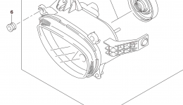 HEADLAMP (VZR1800BZL5 E28) for мотоцикла SUZUKI VZR1800BZ2015 year 