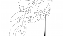 LABEL (DR-Z400SML3 E03) для мотоцикла SUZUKI DR-Z400SM2013 г. 