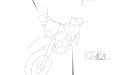 Эмблемы, наклейки для мотоцикла SUZUKI DR650SE2005 г. 