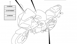 Эмблемы, наклейки для мотоцикла SUZUKI SV6502008 г. 