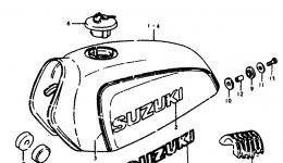 FUEL TANK for мотоцикла SUZUKI TS1251978 year 