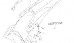 REAR FENDER (RMX450ZL1 E33) для мотоцикла SUZUKI RMX450Z2011 г. 