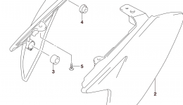 FRAME COVER for мотоцикла SUZUKI DR-Z702015 year 
