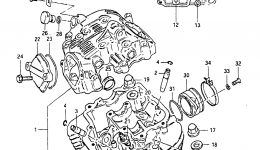 CYLINDER HEAD (MODEL Z) for мотоцикла SUZUKI SP2501982 year 