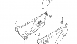 FRAME COVER for мотоцикла SUZUKI SP2501985 year 