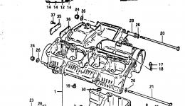 CRANKCASE (MODEL Z) for мотоцикла SUZUKI GS750T1982 year 