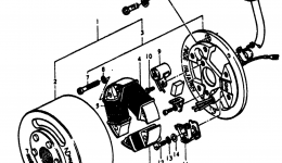 FLYWHEEL MAGNETO (MADE BY NIPPON DENSO) для мотоцикла SUZUKI TS1001973 г. 