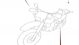 LABEL (DR650SEL6 E03) for мотоцикла SUZUKI DR650SE2016 year 