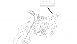 LABEL (E28) for мотоцикла SUZUKI RM-Z4502012 year 