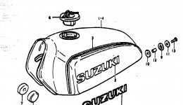 FUEL TANK for мотоцикла SUZUKI TS1851977 year 